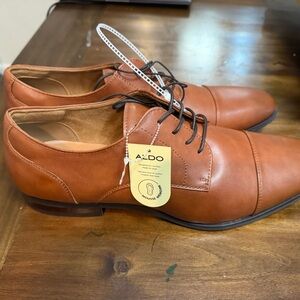 Aldo Men's Brown Leather Dress Shoes new size 13